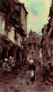 Nicolae Grigorescu Strabe in Dinan oil painting artist